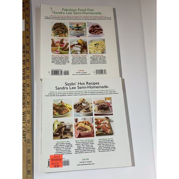 Sandra Lee Semi-Homemade Cookbook Lot of 2 - Cooking 2005 & Grilling 2 2008 - Picture 2 of 9